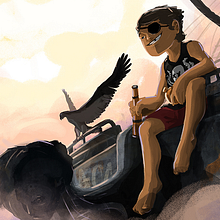 Piratas - proyecto en proceso. Ilustração tradicional projeto de Santiago Camacho - 12.08.2016