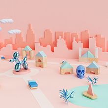 My little world. 3D, Art Direction, To, Design, Graphic Design, and Stop Motion project by Ana Porta - 12.01.2017