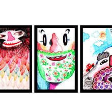 100 Barbas (selección). Fine Arts, and Traditional illustration project by Roque Romero Rúa - 12.01.2017