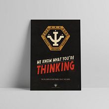 Babylon 5 poster - Psi Corps. Graphic Design project by Rubén Megido - 12.01.2017