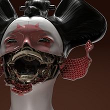 Geisha - Ghost in the Shell - Maya/Arnold/SubstancePainter. 3D project by Astrid Mayor - 12.01.2017