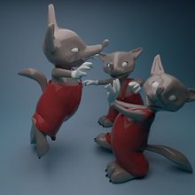Three Little Wolves . 3D project by Astrid Mayor - 12.01.2017