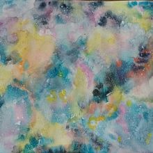 Planetitas y galaxia. Een project van Schilderij van Virginia Saravia - 14.02.2018