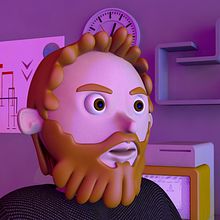 80's Bauhaus room. Un progetto di 3D di Oliver Gómez - 06.12.2017