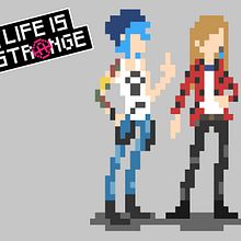 Chloe Price & Rachel Amber (Life is Strange) Pixel Art. Un projet de Conception de personnages de Patricia Recuero - 07.12.2017