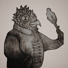 " The bird of knowledge ". Projekt z dziedziny Trad, c i jna ilustracja użytkownika Leandro Moreno - 08.12.2017
