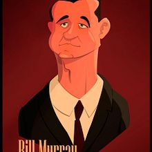 Mr. Bill Murray. Vector Illustration project by Salvador Laserna Pla - 12.12.2017