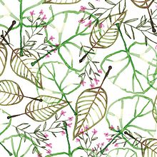 Colección Natural Green: pattern design. Un progetto di Design di Rebeca Martín Martínez - 12.12.2017