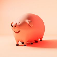 Octopig. 3D, Character Design, and Traditional illustration project by Sergio Casado González - 12.13.2017