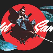 Gold Sama Sushi Bar. Een project van  Br, ing en identiteit, Traditionele illustratie y  Reclame van Mauricio Bladinieres - 26.05.2017