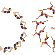 Yoga Typography. Un proyecto de Bellas Artes, Br, ing e Identidad, Diseño, Diseño gráfico, Ilustración tradicional, Ilustración vectorial, Infografía, Lettering y Tipografía de Lucía Bretón - 14.12.2017