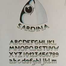 Lettering - Ojo  Sardina. Lettering projeto de Pepe Tordesillas - 14.06.2017