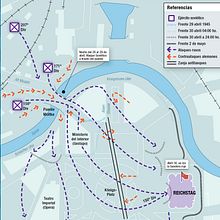 Cartografías y esquemas para la colección "Grandes batallas de la historia". Information Design, and Graphic Design project by Trineo - 03.01.2007