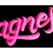 Agnes. Calligraph, Lettering, T, and pograph project by Malú Bode Hernández - 12.15.2017