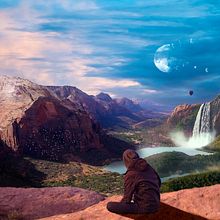 Mi Proyecto del curso: Matte Painting: creando mundos fotorrealistas. Un progetto di Illustrazione tradizionale di Jon Ander Amezaga Muñoz - 16.12.2017