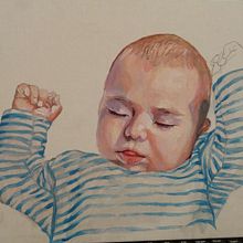 Shhh.....Matthias duerme...!. Un proyecto de Pintura de gemalbi19 - 15.12.2017