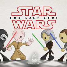 PaperMade - Last Jedi poster. Un proyecto de Diseño de Luis Espinoza Orellana - 16.12.2017