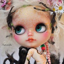Hanami. Custom Blythe by Pamdolls. To, Design, and Sculpture project by FUEN MRT - 05.15.2015