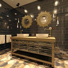 BAÑO VINTAGE . % Soledad Durán tarafından hazırlanan 3D, İç Mimarlık, Tasarım, Ve İç Tasarım projesi - 12.21.2017