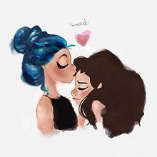 The Kiss. Un proyecto de Diseño de personajes e Ilustración tradicional de madithings - 01.05.2017