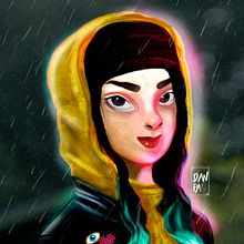 Días de lluvia. Traditional illustration project by DanPa Picaso - 12.21.2017