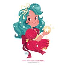 Felices Fiestas / Happy H. Un progetto di Illustrazione tradizionale, Direzione artistica, Design e Graphic design di Pamela Barbieri - 22.12.2017