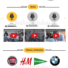 Announcer web design. Web Design project by Maria Alejandra - 12.22.2017
