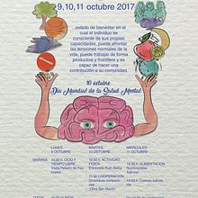 cartel dia mundial salud mental. Design project by andrea suarez reguera - 10.26.2017