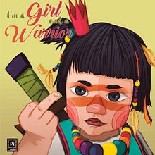 I'm a girl and a warrior. Un proyecto de Ilustración tradicional de Natalia Martín - 28.12.2017