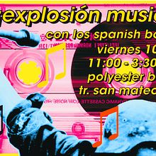 Flyer Los Spanish Bombs 10-07-2009 . Colaj, Design grafic, Retușarea fotografiilor și Publicitate de Juan Fernando García de la Nava - 07.07.2009