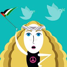 Ahed Tamimi. Traditional illustration, and Vector Illustration project by nida - 12.28.2017