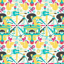 Mi Proyecto del curso: concurso de cartel para la Feria de San Marcos 2018.. Design, Pattern Design, and Vector Illustration project by Luis Herrera - 12.29.2017