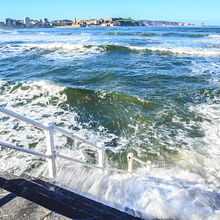 30/12/2017 Verano en Navidad en Gijón, Asturias - Playa de San LorenzoNuevo proyecto. Un proyecto de Fotografía de coudlain - 30.12.2017