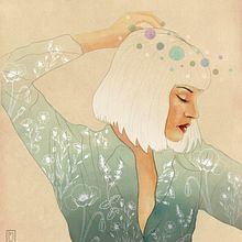 Retrato ilustrado en acuarela: Chicas de Cine Ein Projekt aus dem Bereich Traditionelle Illustration von María Fernández - 30.12.2017