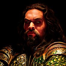 Aquaman portrait Ein Projekt aus dem Bereich Traditionelle Illustration von Javier Benver - 30.12.2017