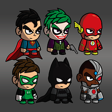 DC Comics characters for 2D videogames - Vector design . Animation, Character Animation, Comic, Design, Game Design, Character Design, Graphic Design, Vector Illustration, and Rigging project by Francisco Javier Rodríguez Martínez - 01.01.2018