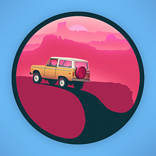 Insignia Ford Bronco . Projekt z dziedziny Projektowanie motor, zac, jne, Projektowanie graficzne i Grafika wektorowa użytkownika Alexandru Florentin Zaharia - 27.09.2017