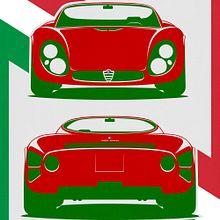 Poster Alfa Romeo. Automotive Design, and Traditional illustration project by Alexandru Florentin Zaharia - 06.13.2015