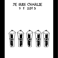 JE SUIS CHARLIE HEBDO. Un progetto di Graphic design e Illustrazione tradizionale di Violeta Mateu - 07.01.2015
