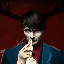 Ilustración Hannibal Lecter. Design de iluminação, Ilustração tradicional e Ilustração vetorial projeto de Beatriz g.m - 04.01.2018