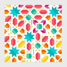 Muslim Mosaic / NGO Illustration. Arte urbana, Direção de arte, Design gráfico e Ilustração vetorial projeto de cintia corredera - 05.01.2018