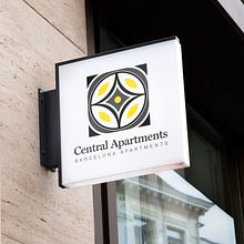 Central Apartments. Br, ing e Identidade, Direção de arte, Design gráfico, e Web Design projeto de cintia corredera - 05.01.2018