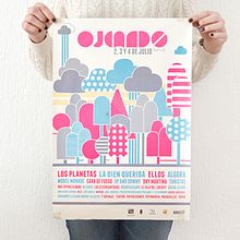 Ojeando Festival 2010. Br, ing e Identidade, Direção de arte, e Design gráfico projeto de cintia corredera - 05.01.2018