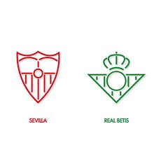 Diseño de escudos del Sevilla y el Real Betis. Design, Graphic Design, Traditional illustration, and Vector Illustration project by Javi Rodríguez - 01.06.2018