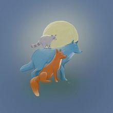 {Moon Jungle}. Traditional illustration, and Vector Illustration project by Susana Espitaleta Hoyos - 01.10.2018