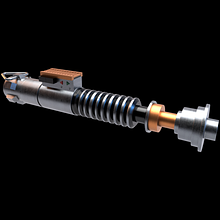 Lightsaber Luke Skywalker. 3D projeto de Enrique Mallma - 07.01.2018