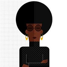 Angela Y. Davis. Character Design, and Vector Illustration project by Inés Marco Aguilar - 01.08.2018