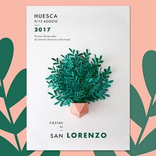 San Lorenzo - Craft Poster. Arts, Crafts, Art Direction, Graphic Design, Events, Photograph, Traditional illustration, and Paper Craft project by Inés Marco Aguilar - 08.10.2017