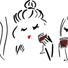 Wine & Friends. Un proyecto de Ilustración tradicional de Paulina Hesselius Söremo - 09.01.2018