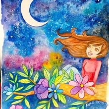 Mi Proyecto del curso: Técnicas modernas de Acuarela . % Aurora Aguilera tarafından hazırlanan Geleneksel illüstras, Ve on projesi - 01.12.2018